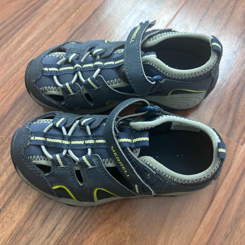 Merrell Blue and Gray Sneakers with Rugged Sole